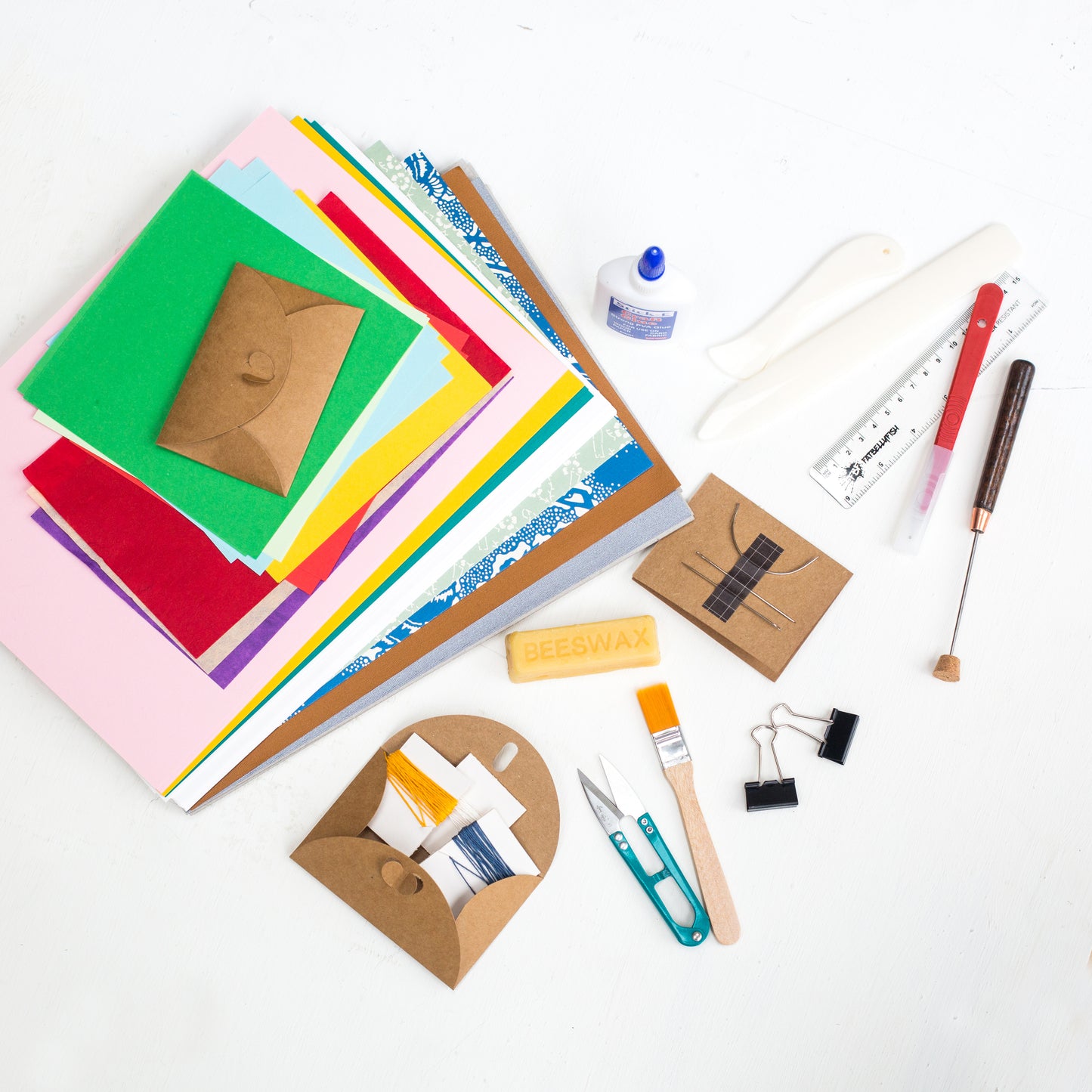 Bookbinding Kit - Paper, Board + Cloth Pack